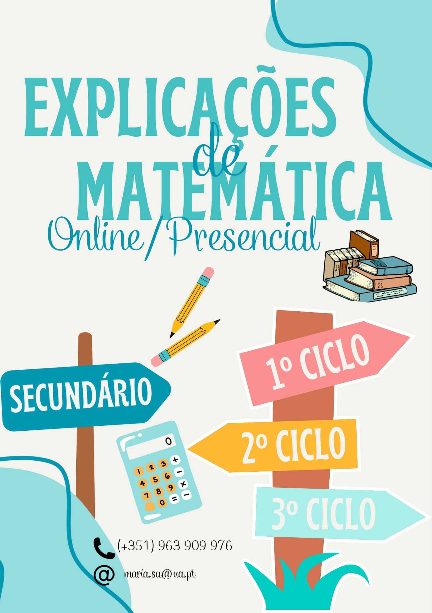 Explicações de Matemática (1ºciclo-Secundário)