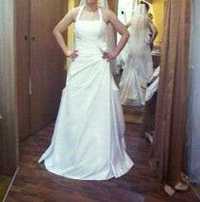 Suknia ślubna rozmiar S/M biała z gorsetem