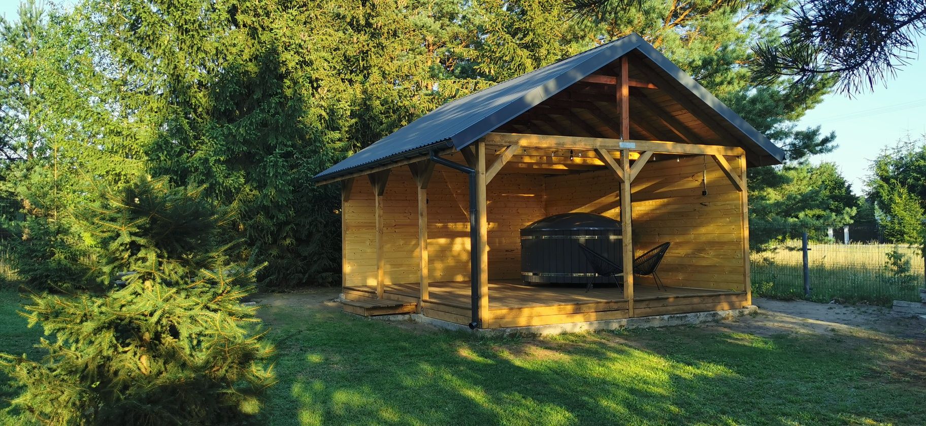 Mazury. Domek do wynajęcia Gorąca Balia z jacuzzi