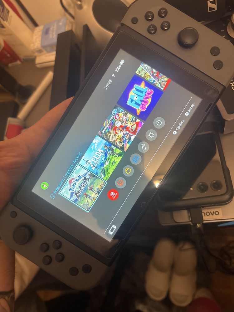 Nintendo switch com possobilidade de desbloquear