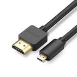 Kabel Ugreen Hd127 micro Hdmi - Hdmi 2.0/4k 60Hz 1 m - czarny