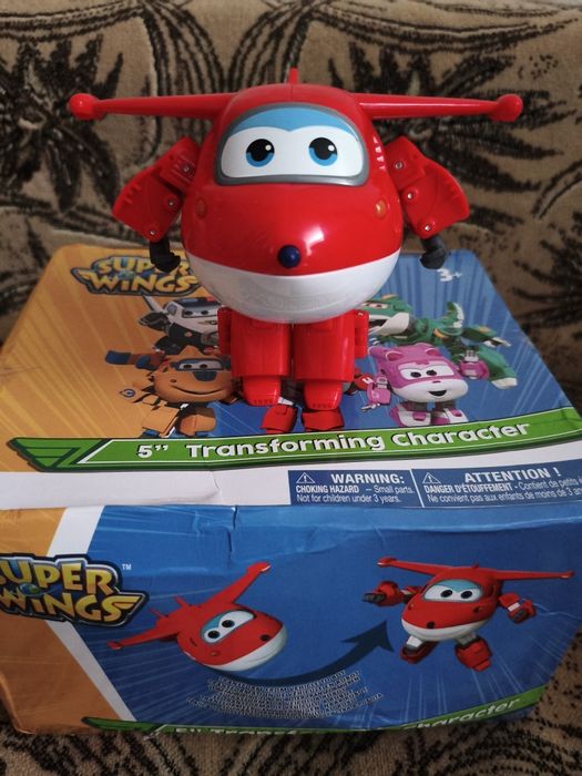 Super Wings Супер Крила трансформери Jett Джет, Golden Boy, Crystal