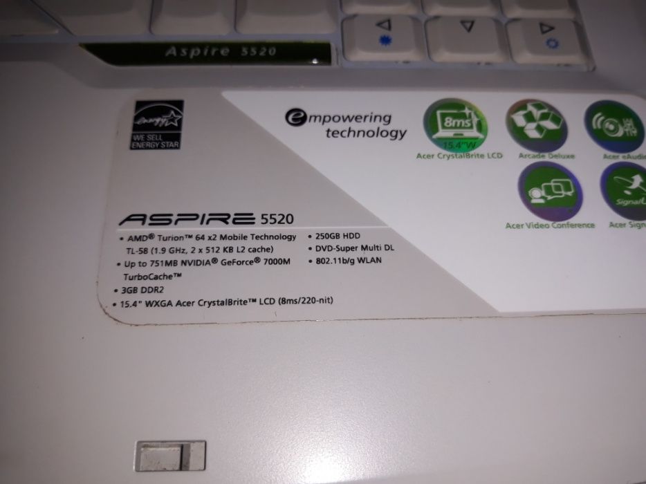 Acer aspire 5520