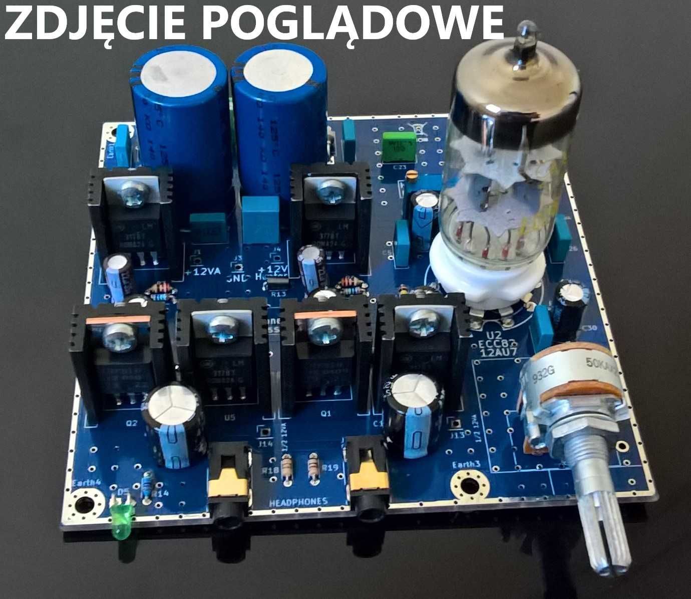 Płytka pcb - wzmacniacz słuchawkowy lampowy