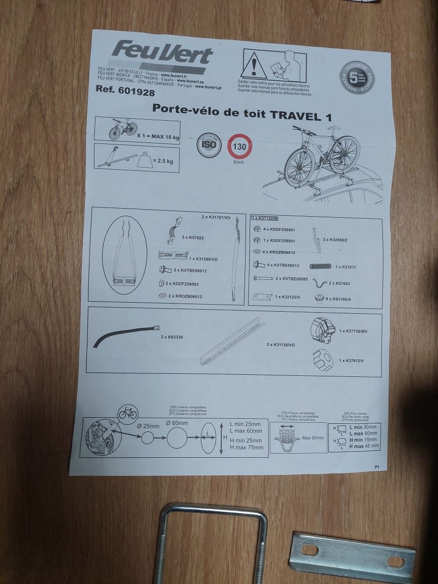 Porta bicicletas de tecto NOVO