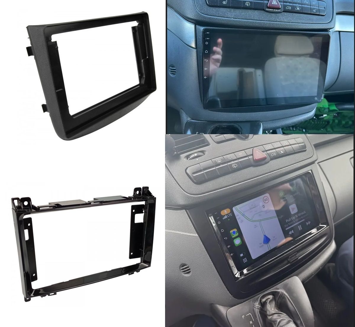 Перехідні рамки 9' 10' Android Mercedes W639 Vito  Sprinter та інші