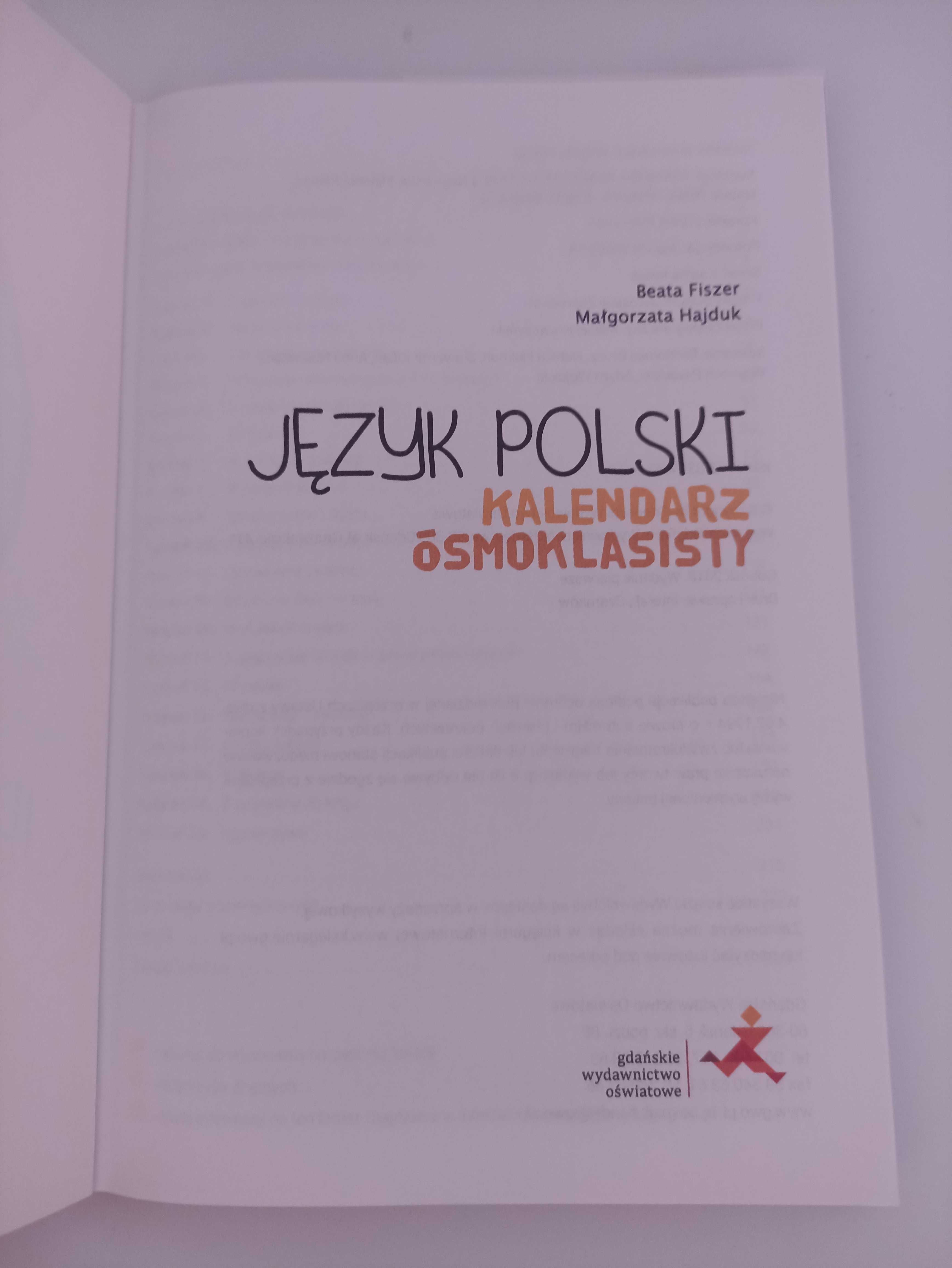 Język polski kalendarz ósmoklasisty GWO