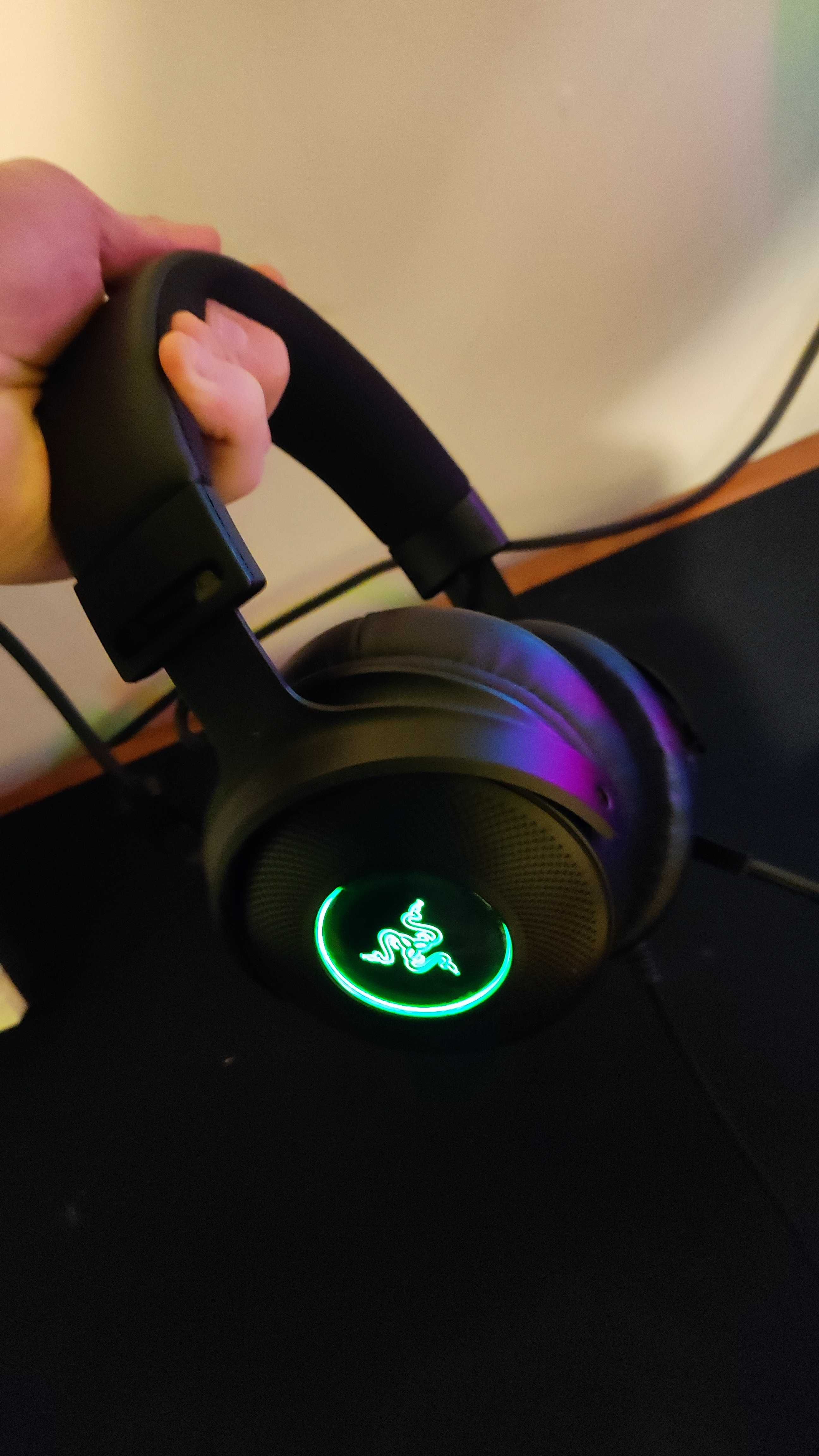 Headset Razer Kraken V3 RGB Preto