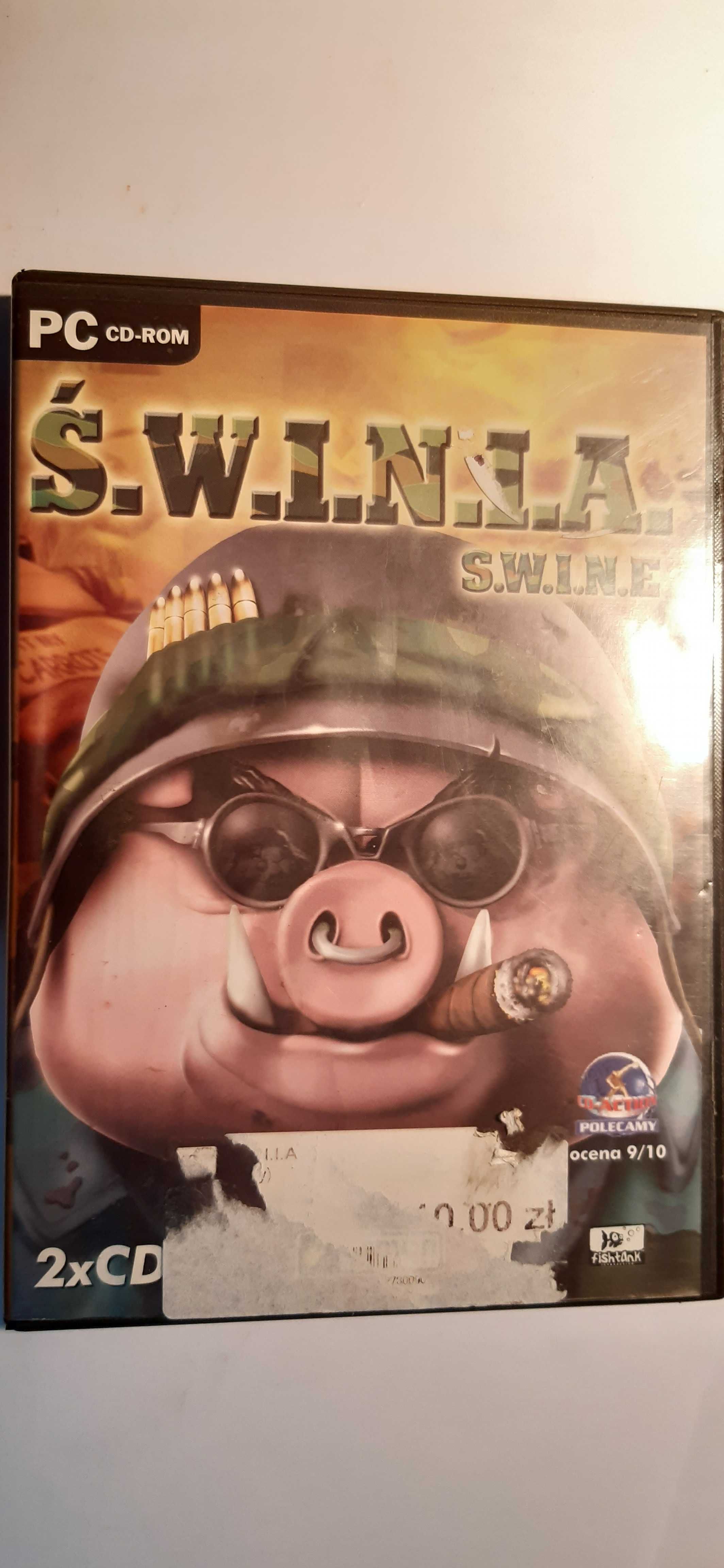 Ś W I N I A  Polskie wydanie , stara strategia retro pc