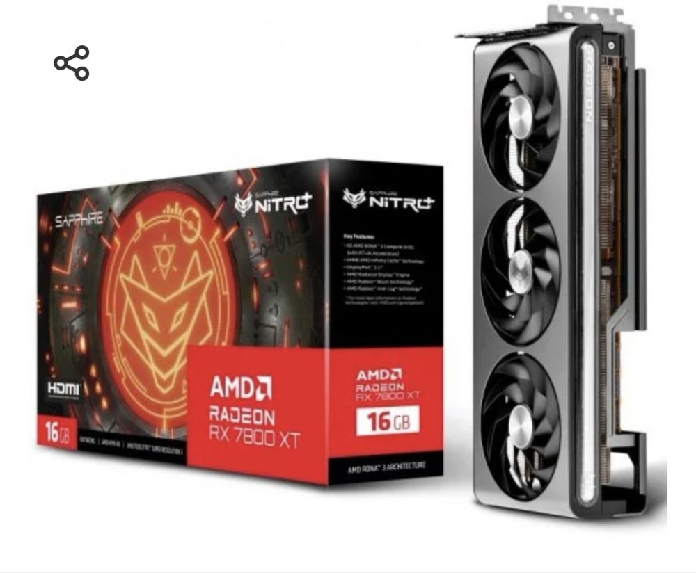 Rx 7800 xt sapphire Nitro+