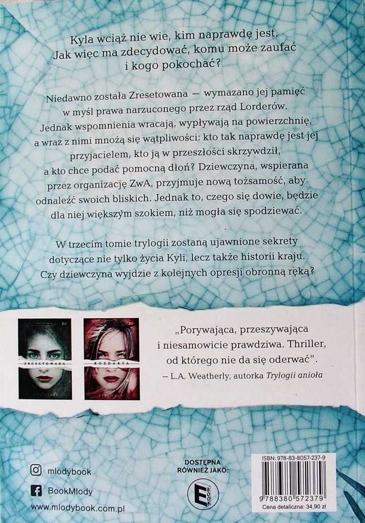 Skazana + Osaczona + Zresetowana - Teri Terry