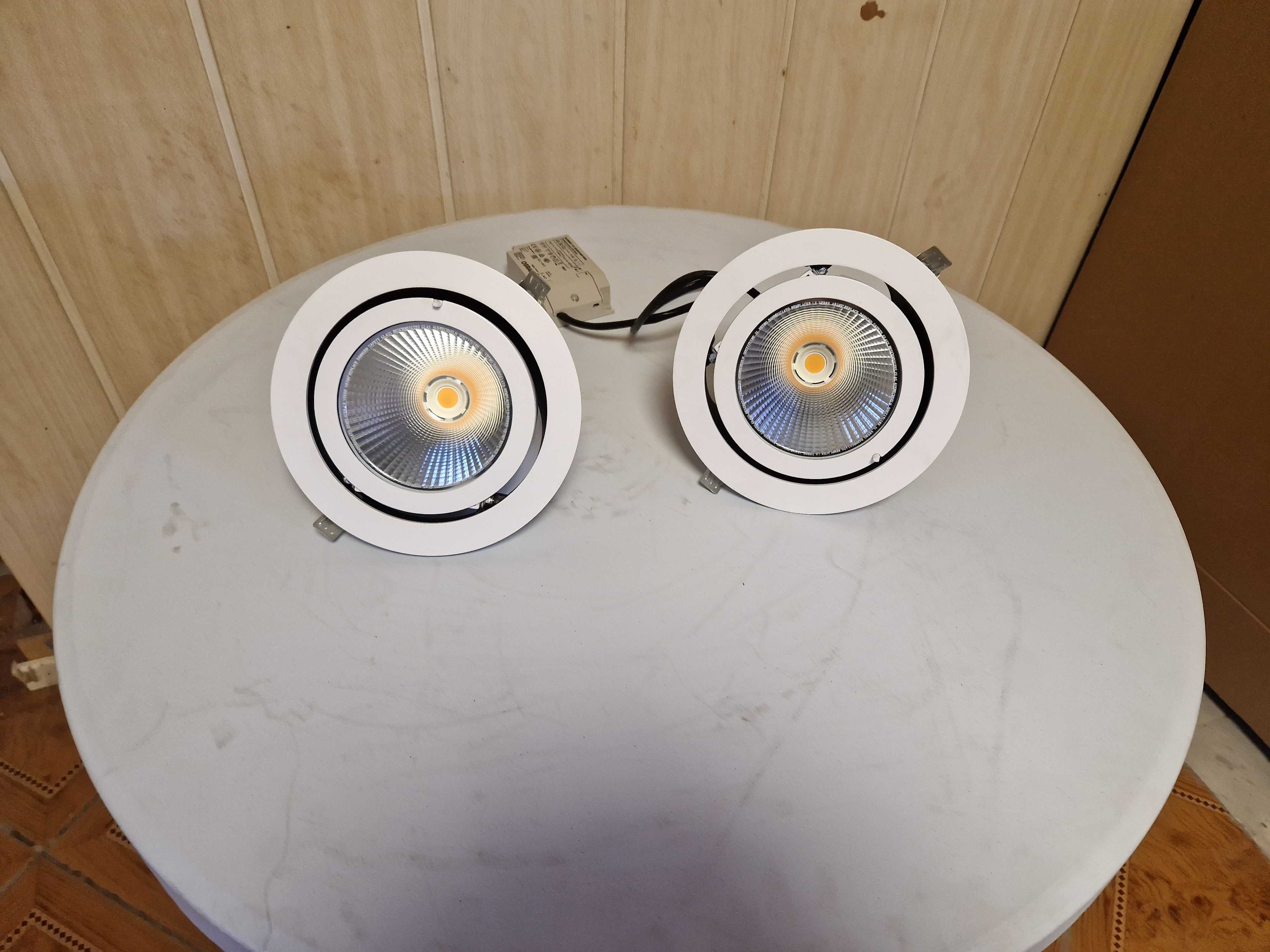 Lampa LED Podtynkowa  Oprawa oświetlenie Sklepowe 36W 3000K +Zasilacz