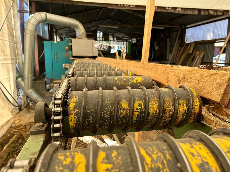 Stół rolkowy ze zrzutem trak , wielopiła ,podajnik