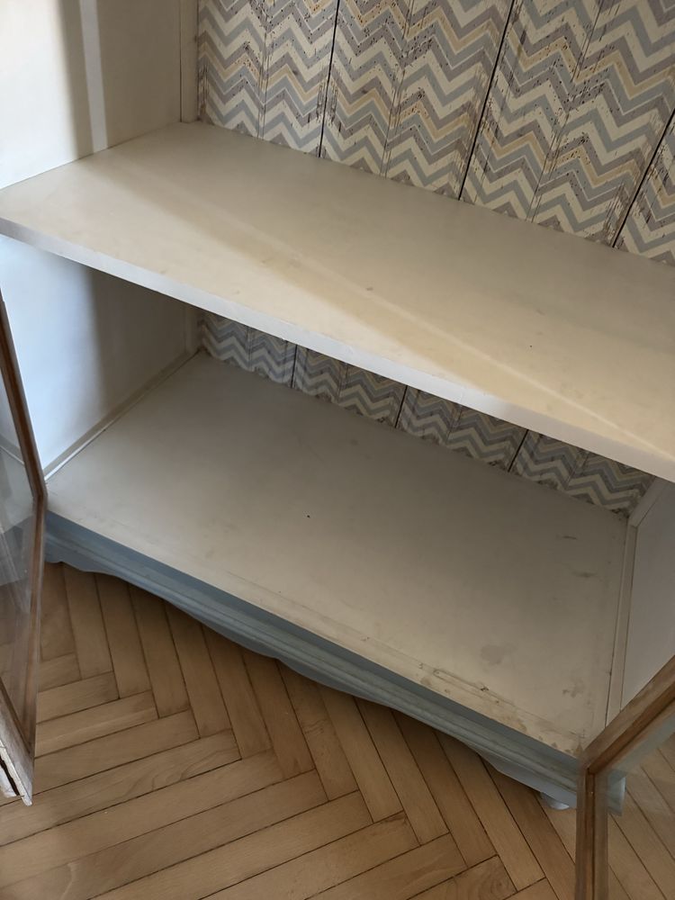 Witryna retro vintage niebieska belldeco
