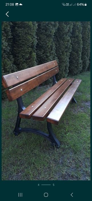 Ławka ogrodowa nogi żeliwne ,,Oslo"