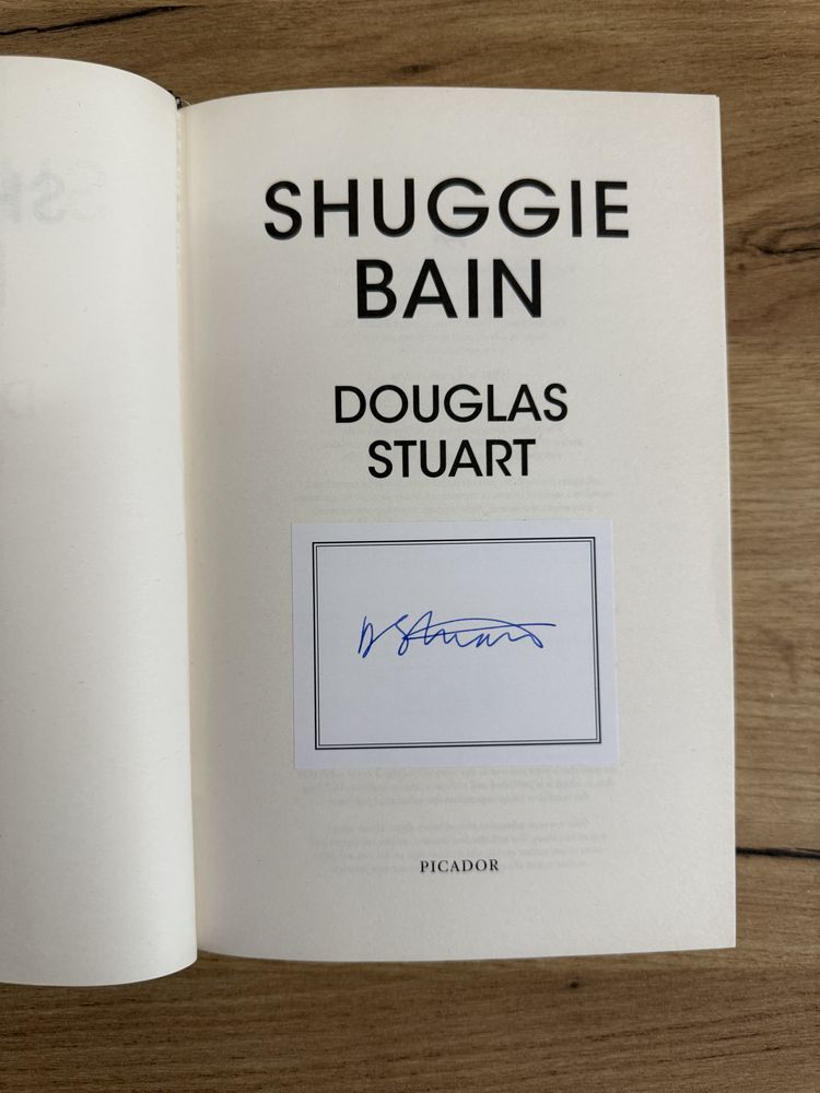 Douglas Stuart “Shuggie Bain” перше видання (підписана автором signed)