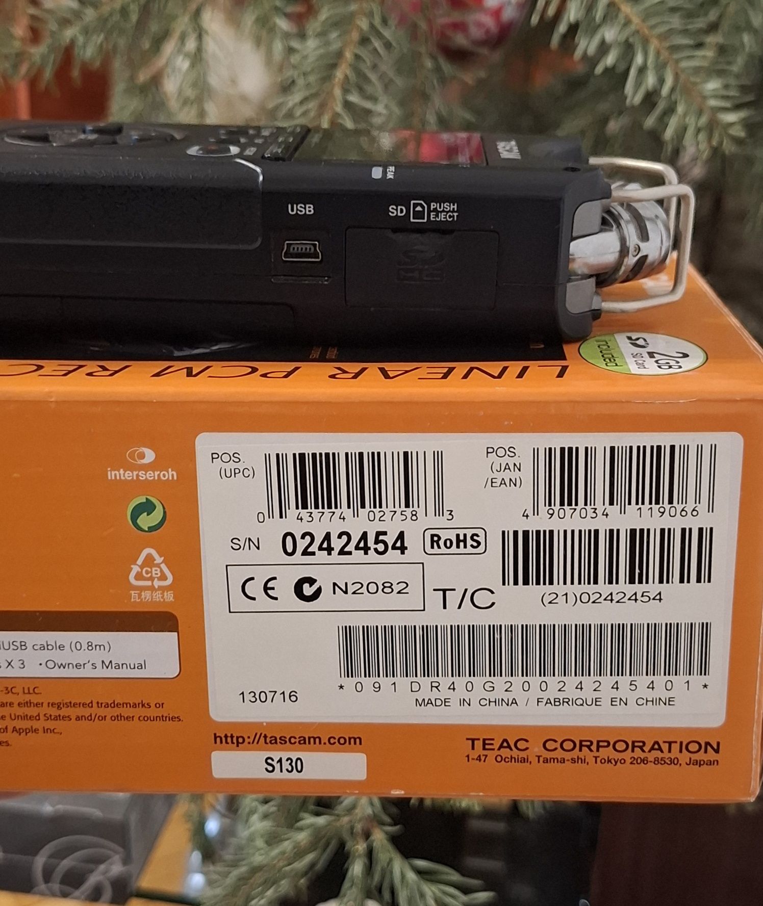 Аудіорекордер Tascam DR 40