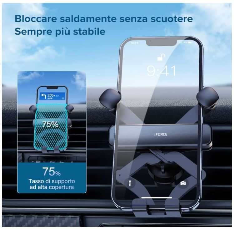 Regulowany uchwyt na telefon na kratkę nawiewu GVAVIY
