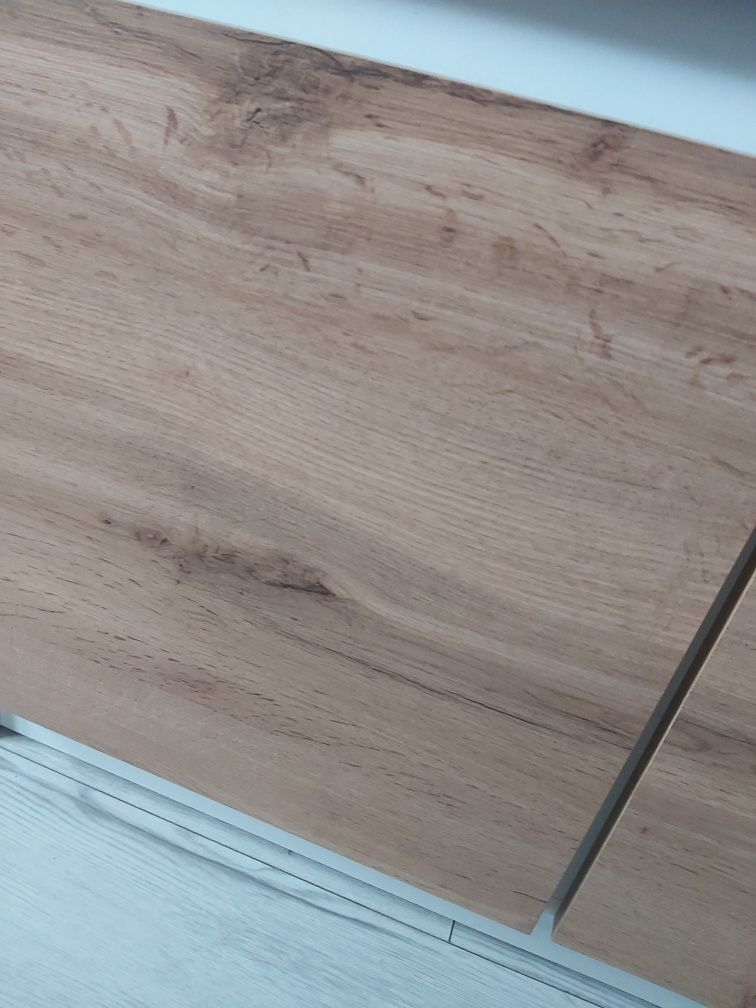 Komoda 120cm biała / dąb