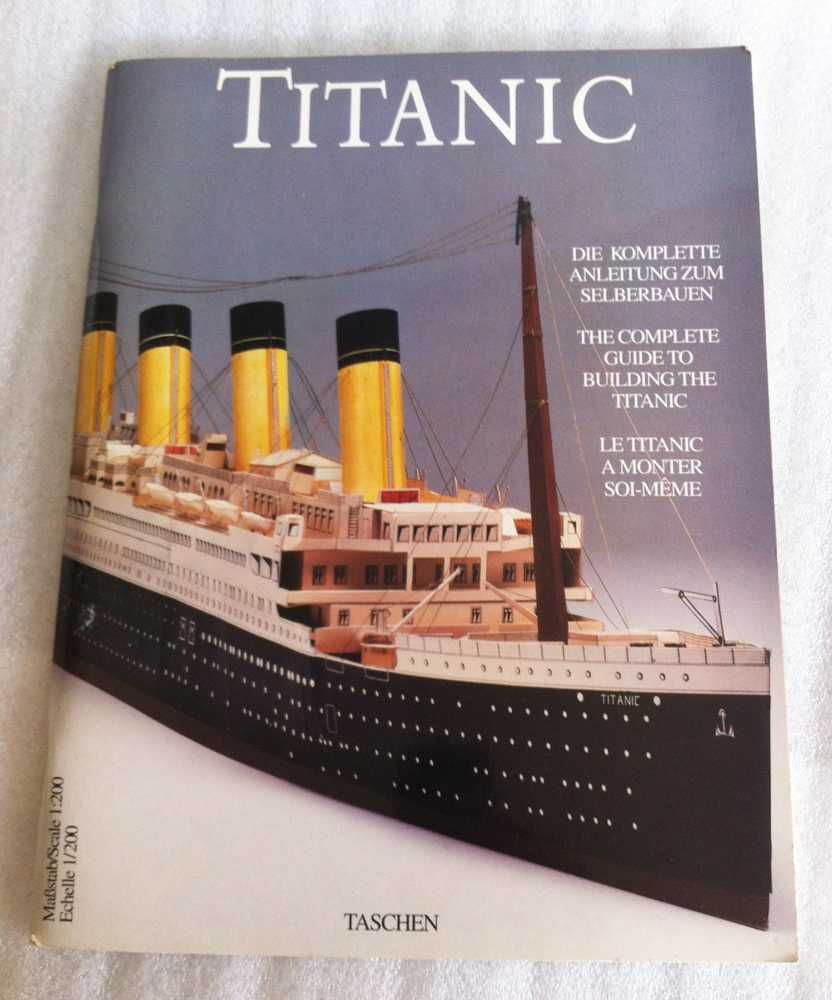 Antigo Álbum construir o "Titanic" da Taschen ~ 135 cms comp. ~ RARO