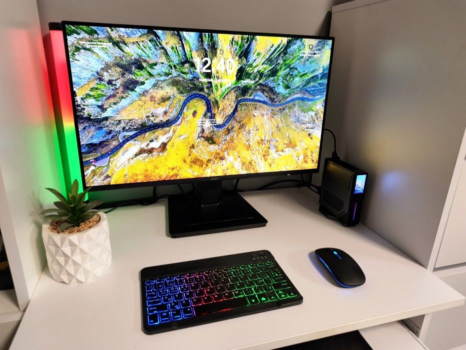 Zestaw Mini PC Komputer Intel N100 16GB RAM 512 SSD+ Monitor MSI 100Hz