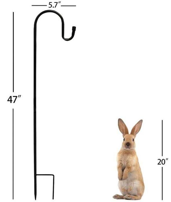 Metalowy wieszak wbijany na kwiaty/latarnie 120cm 4 sztuki Abbcoert