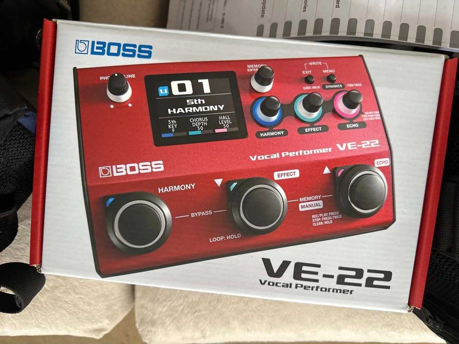 Boss VE-22 Vocal Performer - NOVO Pedal voz com efeitos