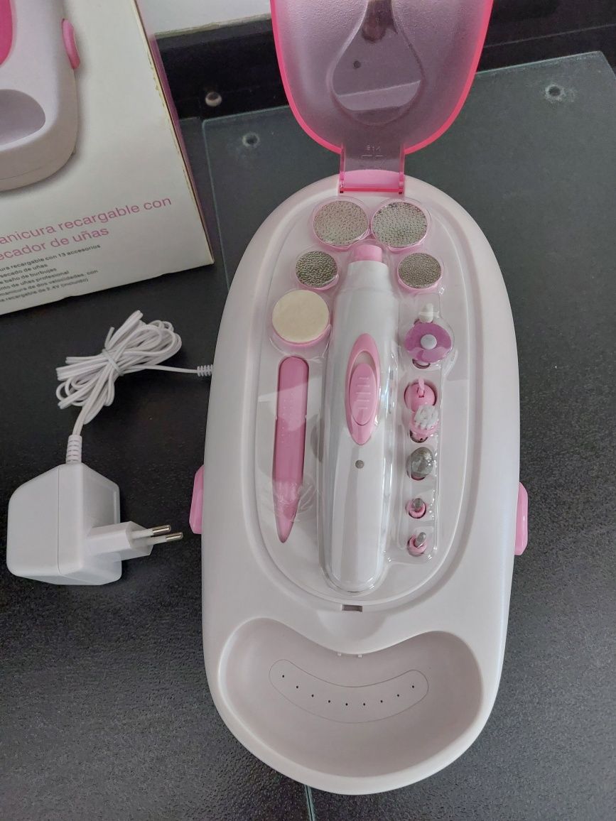 Kit de manicura recarregável