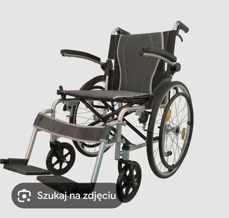 Wózek inwalidzki AT52311 aluminiowy lekki 10 kg, 3 raz używany
