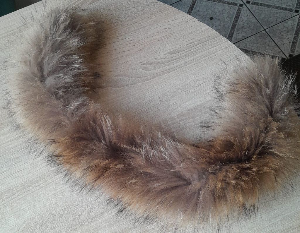 Futerko naturalne obszycie kaptura 61cm