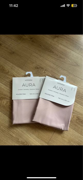 Nowe zaslony Room99 Aura pudrowy róż 180x250