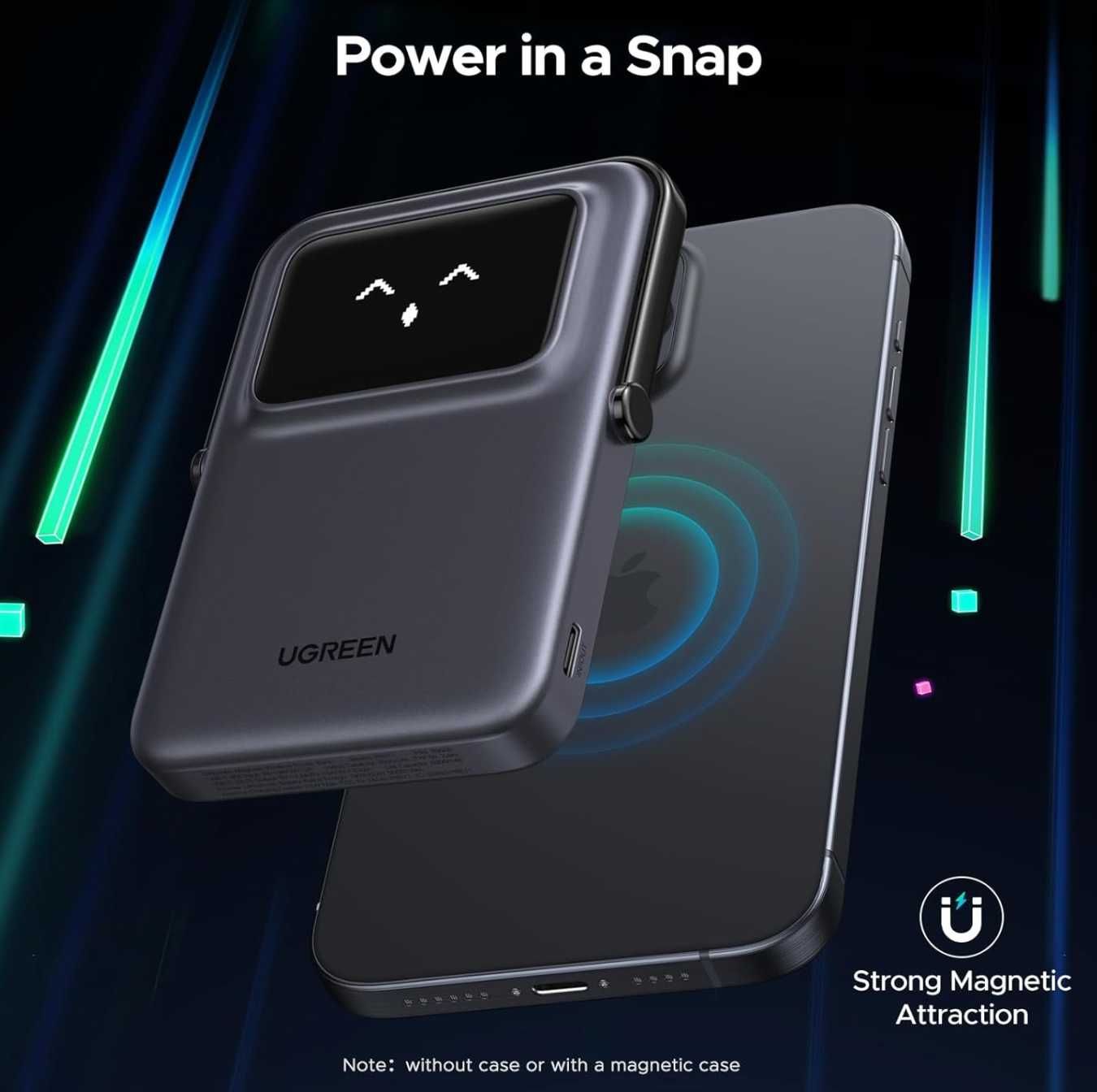 Магнітна батарея (павербанк) UGREEN 5000mAh Uno Magsafe Power Bank 20W