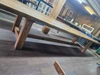 MESA RUSTICA EM MADEIRA MACIÇA DE ACÁCIA