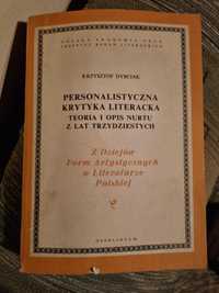 Z dziejów Form Artystycznych w Literaturze Polskiej, Dybciak, 1981r