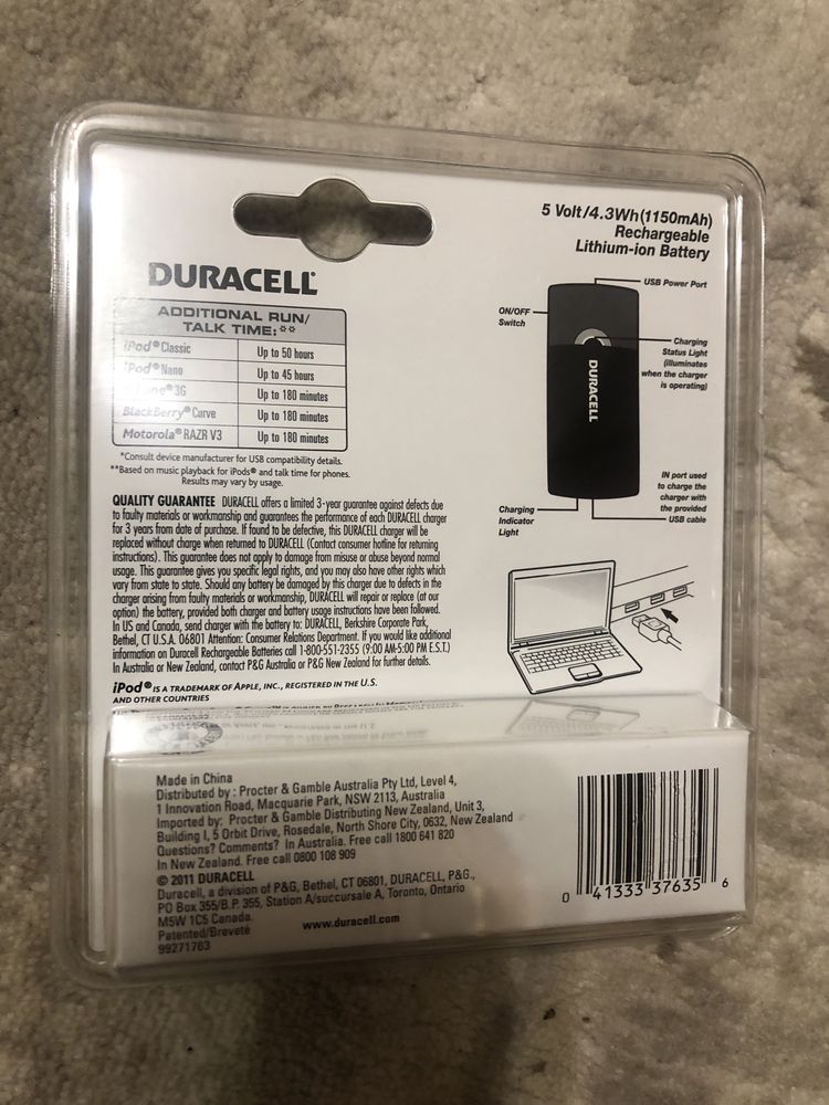 Повербанк Duracell