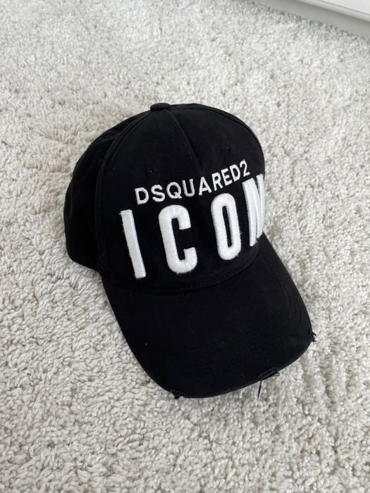 Czapka z daszkiem czarna dsquared2 dsq2 dsquared Icon