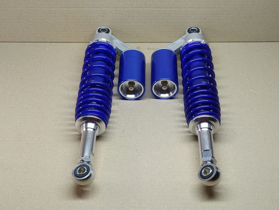 Амортизатори задні мото з підкачкою 345мм (газомасляні) сині
