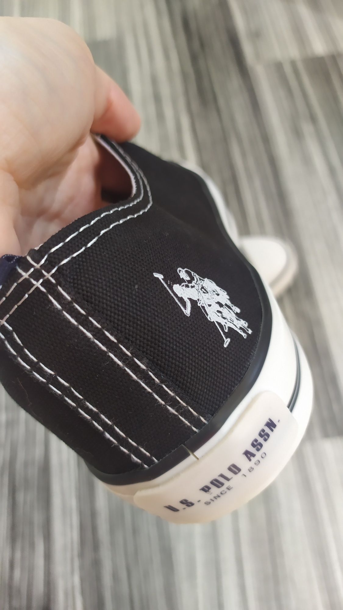 Tenisówki męskie czarne U.S. Polo ASSN