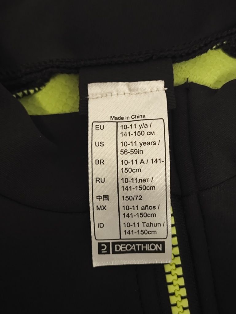 Kurtka rowerowa dla dzieci Btwin 500 rozmiar 141 150