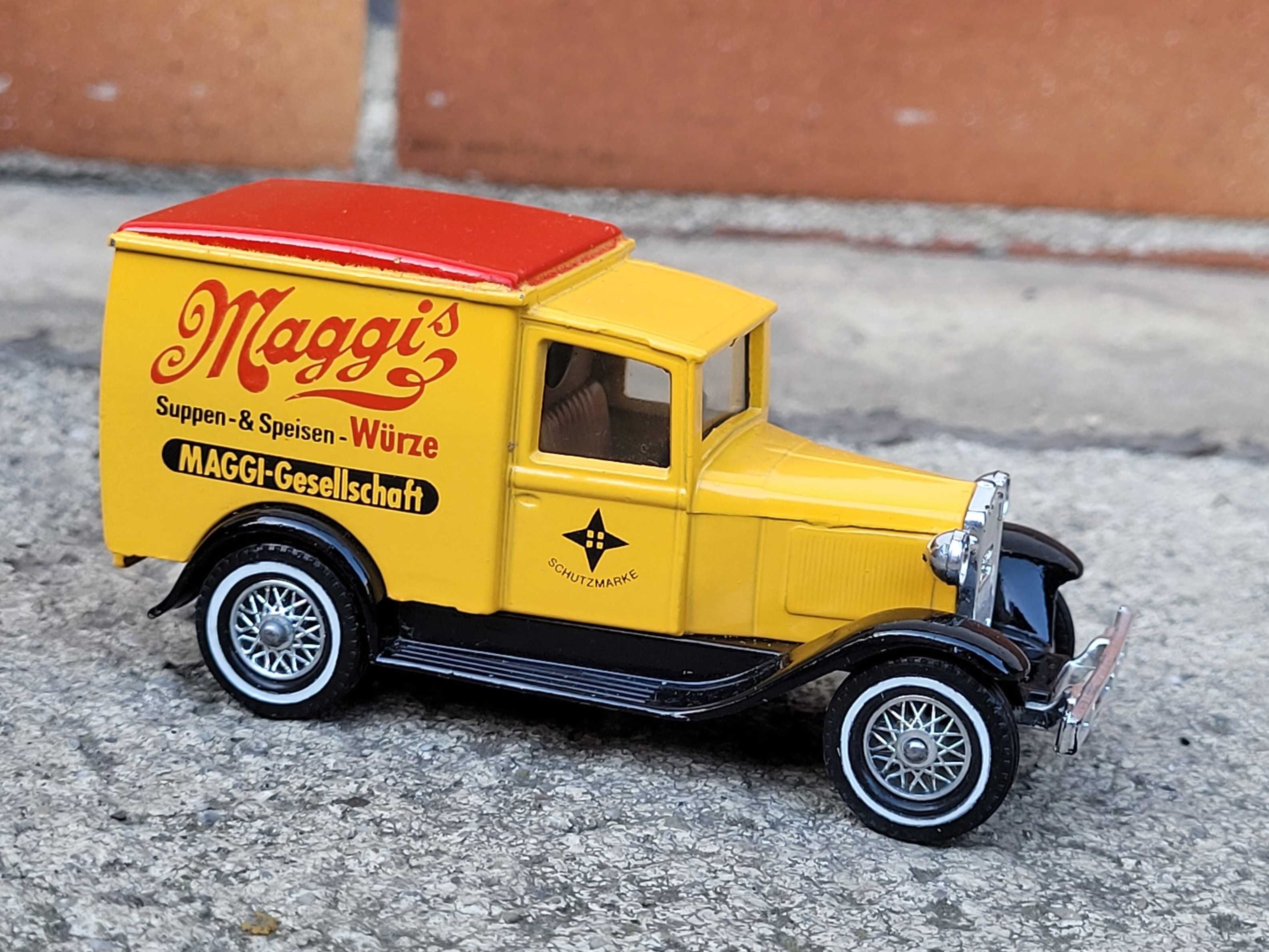 Kolekcja modeli Ford model A MAGGI Y-21 1:55 Matchbox 1927 unikat