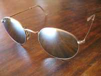Ray Ban, Round Metal RB3447, lentes espelhadas, em excelente estado