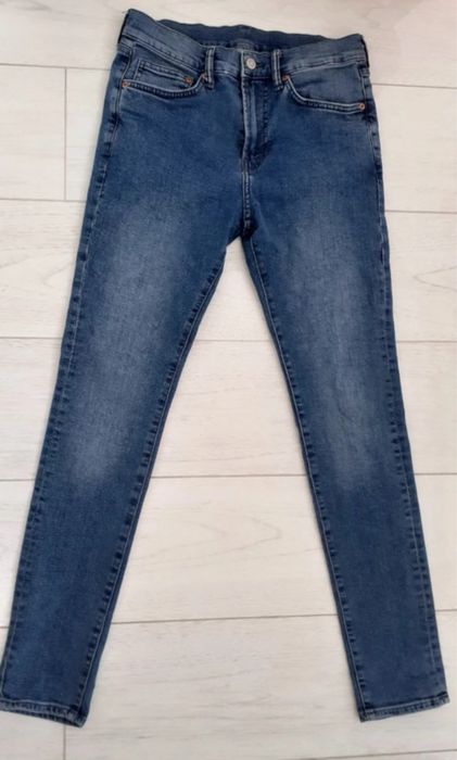 Spodnie męskie skinny coupe moulante denim jeansy jeansowe H&M 30