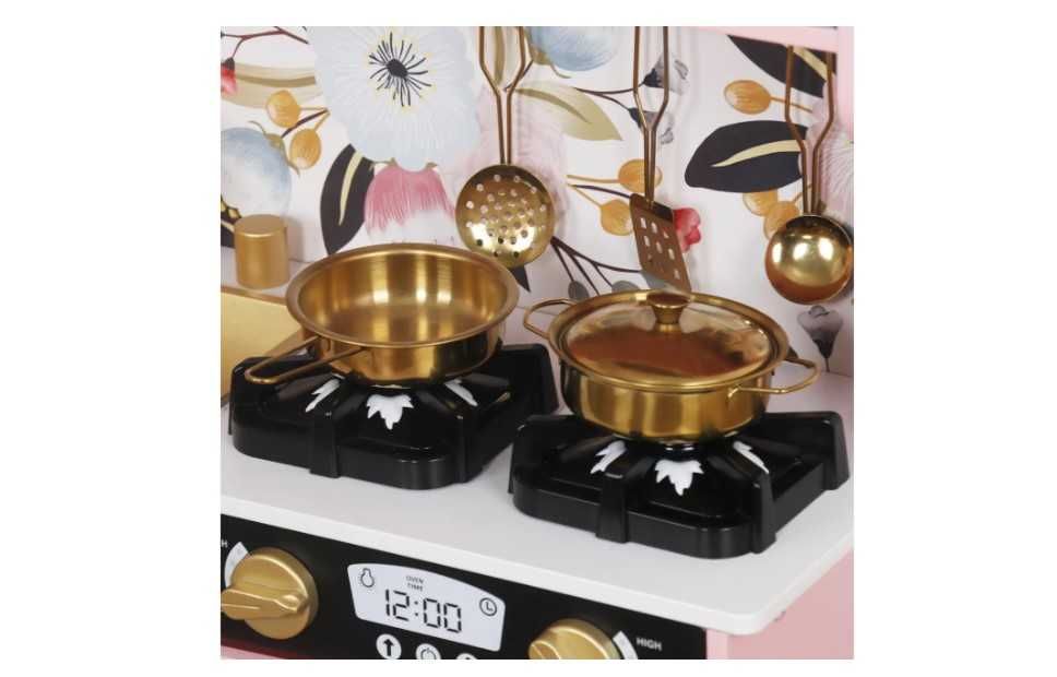 Кухня дитяча дерев'яна AVKO Ріміні Pink, звукові та світлові ефекти