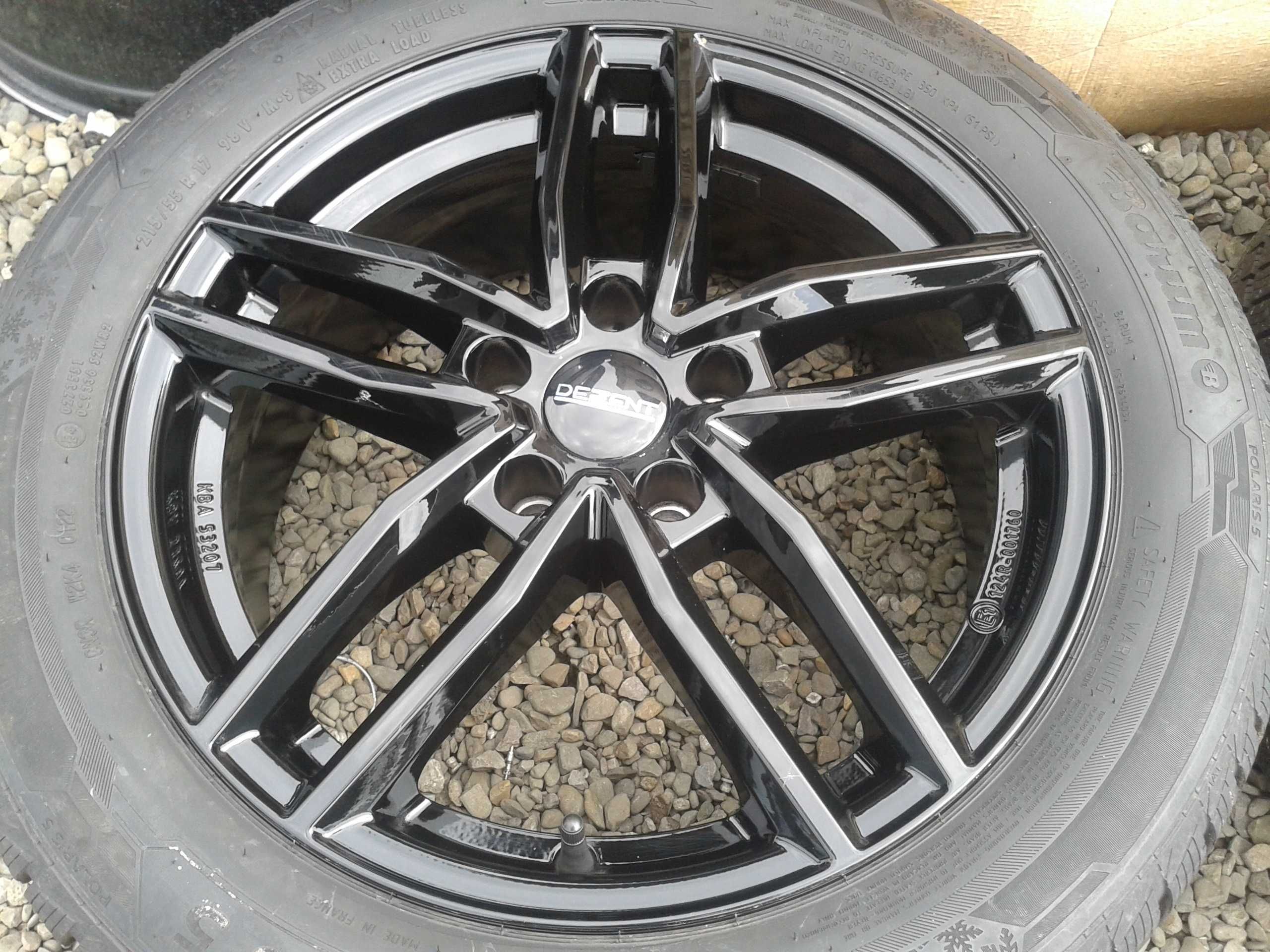 felgi r17 dezent audi a3 a4 a6 q2 q3 5x112 b6 b7 c6 mielec 7j czarne