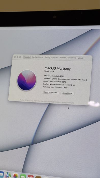 iMac SSD 128 / Monterey