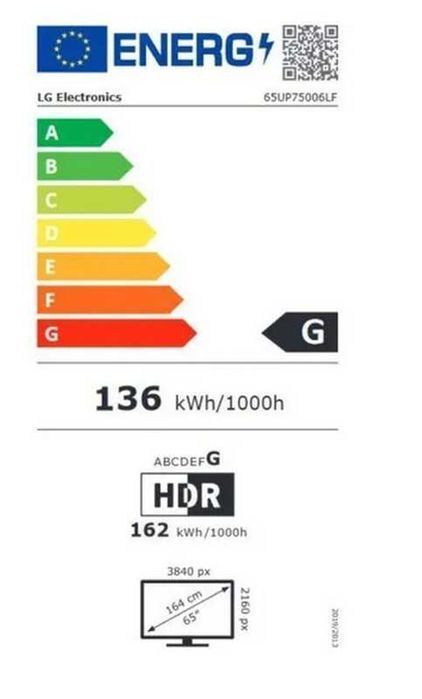 Telewizor LED LG 65UP75006LF 65″ 4K UHD 3840x2160 gwarancja producenta
