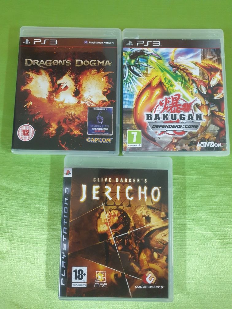 Jogos ps3 - Jericho.  Bakugan.  Dragon's Dogma