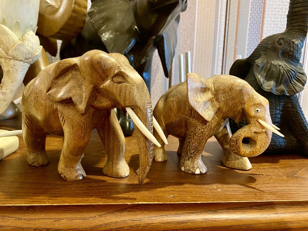 Статуэтка слон, коллекция слонов, красное, эбеновое дерево