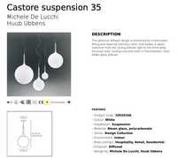 Candeeiro Artemide Castore Suspensão 35