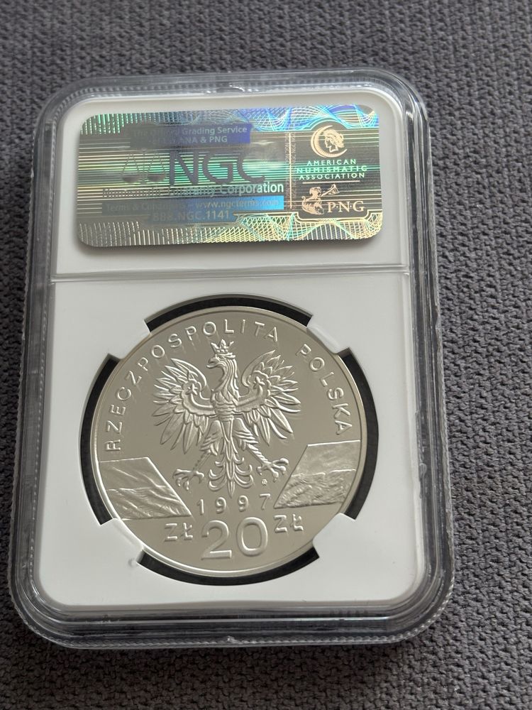 Jelonek Rogacz 20 zl z 1997 roku Pf69 Ultra cameo